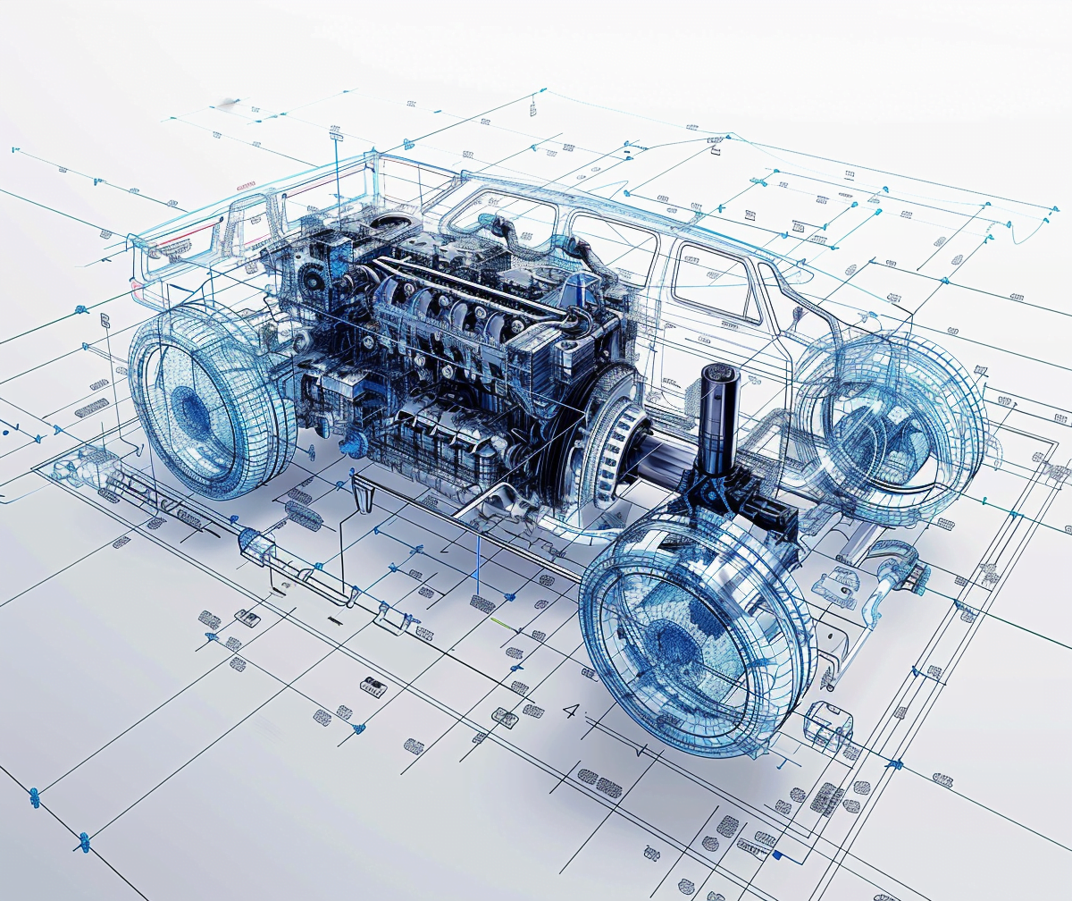 kyris_52914_a_detailed_3d_wireframe_drawing_of_an_electric_car__78183f9b-6781-4989-9c80-6089b73b48ca mbd digital twin electric car engine CAD design